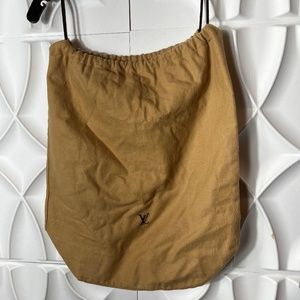 Louis Vuitton drawstring dustbag tan